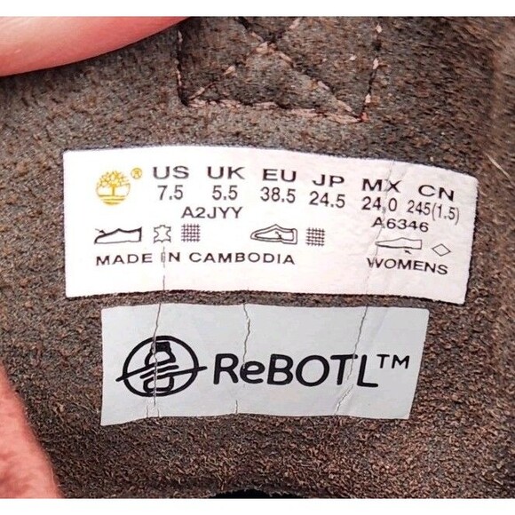 Timberland Cervinia Valley Chelsea Brown Size 7.5 Boots See Photos - Picture 10 of 16